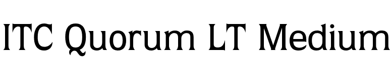 ITC Quorum LT Medium font preview