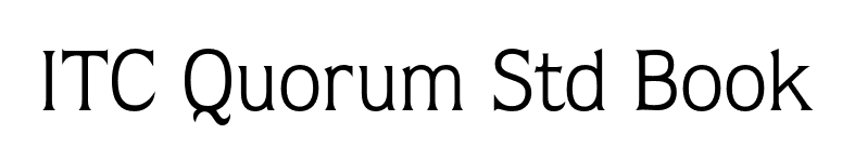 ITC Quorum Std Book font preview