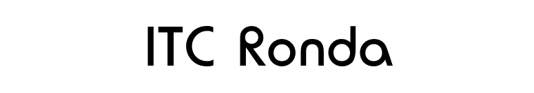 ITC Ronda font preview