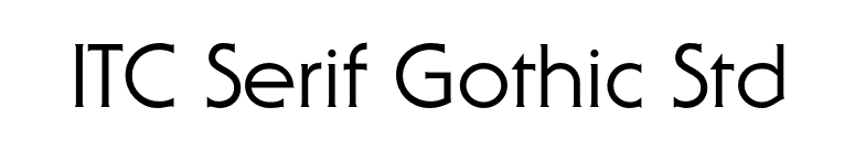 ITC Serif Gothic Std font preview