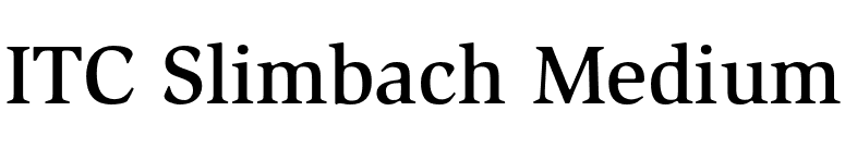 ITC Slimbach Medium font preview