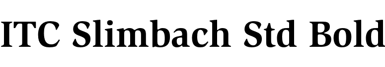 ITC Slimbach Std Bold font preview
