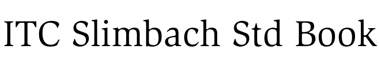ITC Slimbach Std Book font preview