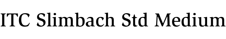 ITC Slimbach Std Medium font preview