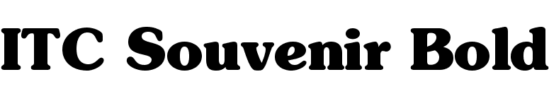 FontsMarket.com - Download ITC Souvenir Bold font for FREE