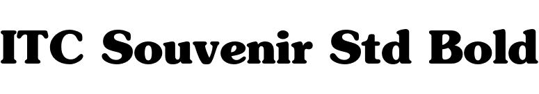 ITC Souvenir Std Bold font preview