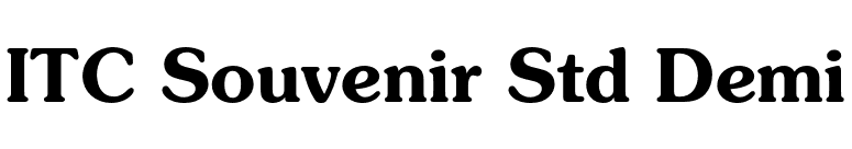 ITC Souvenir Std Demi font preview