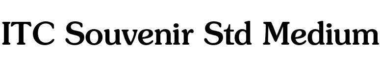 ITC Souvenir Std Medium font preview
