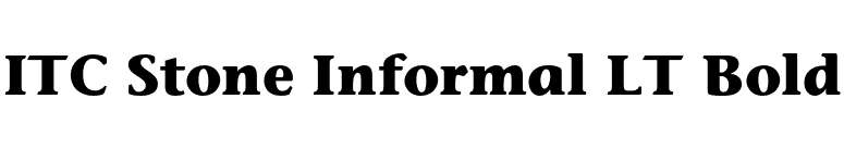 ITC Stone Informal LT Bold font preview
