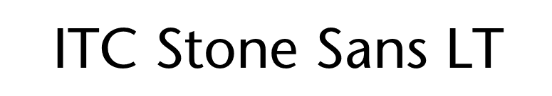 ITC Stone Sans LT font preview