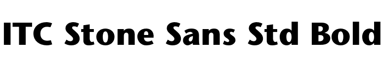 ITC Stone Sans Std Bold font preview