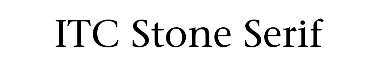 ITC Stone Serif font preview