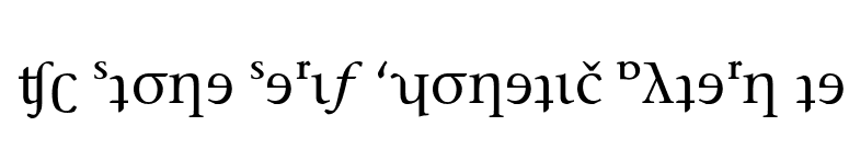 ITC Stone Serif Phonetic Alternate font preview