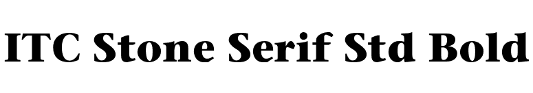 ITC Stone Serif Std Bold font preview