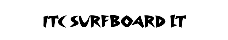 ITC Surfboard LT font preview