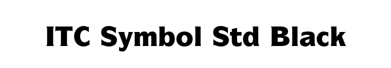 ITC Symbol Std Black font preview