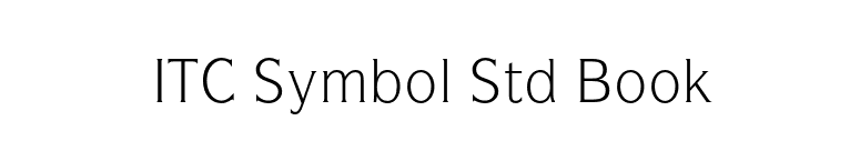 ITC Symbol Std Book font preview