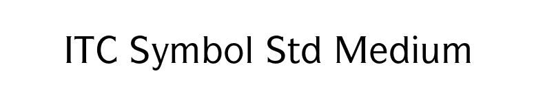 ITC Symbol Std Medium font preview