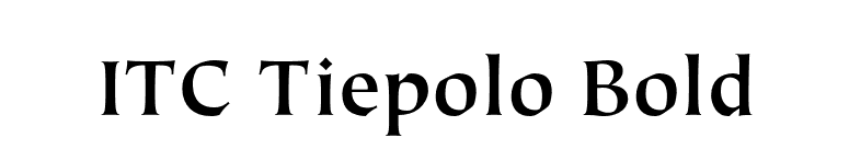 ITC Tiepolo Bold font preview