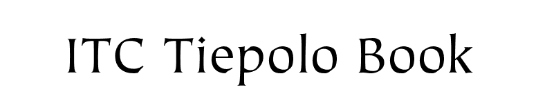 ITC Tiepolo Book font preview