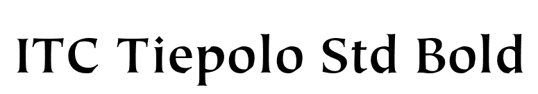 ITC Tiepolo Std Bold font preview