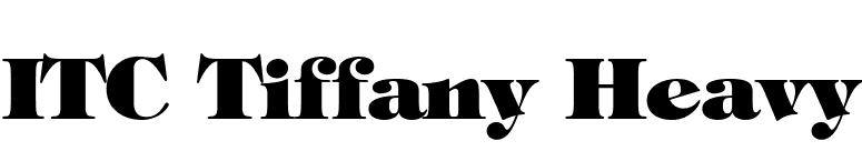 ITC Tiffany Heavy font preview