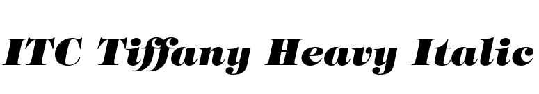 ITC Tiffany Heavy Italic font preview