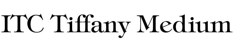 ITC Tiffany Medium font preview