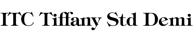 ITC Tiffany Std Demi font preview