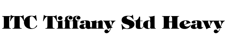 ITC Tiffany Std Heavy font preview