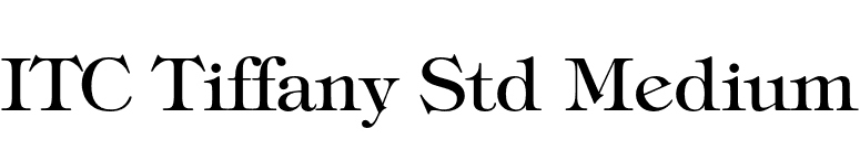 ITC Tiffany Std Medium font preview