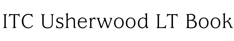 ITC Usherwood LT Book font preview