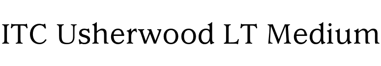 ITC Usherwood LT Medium font preview