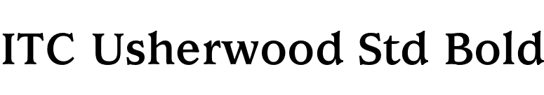 ITC Usherwood Std Bold font preview