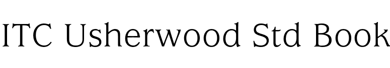 ITC Usherwood Std Book font preview