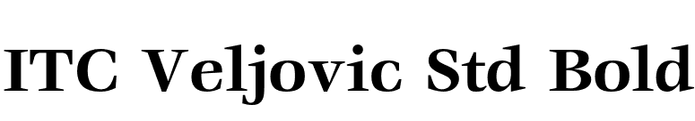 ITC Veljovic Std Bold font preview