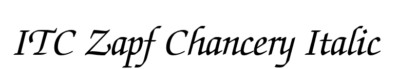 ITC Zapf Chancery Italic font preview