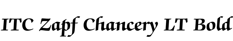 ITC Zapf Chancery LT Bold font preview