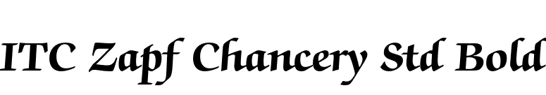 ITC Zapf Chancery Std Bold font preview
