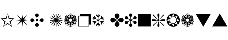 ITC Zapf Dingbats font preview