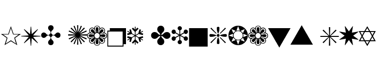 ITC Zapf Dingbats SWA font preview