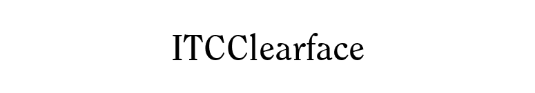 ITCClearface font preview