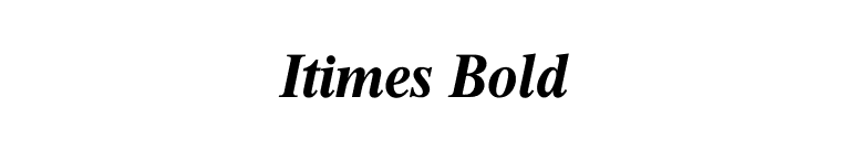 Itimes Bold font preview