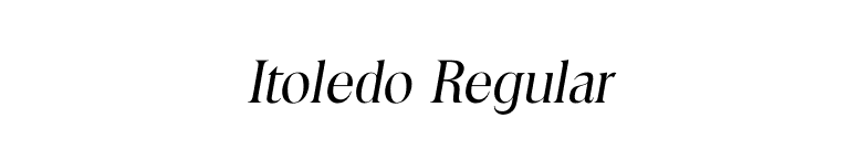 Itoledo Regular font preview
