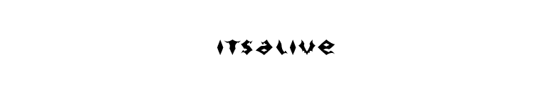 itsalive font preview