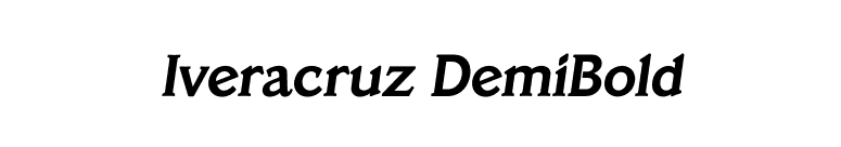 Iveracruz DemiBold font preview