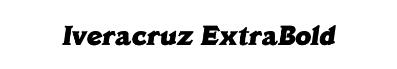 Iveracruz ExtraBold font preview