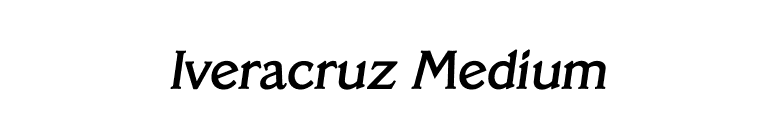 Iveracruz Medium font preview
