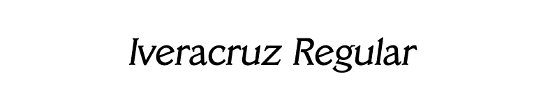 Iveracruz Regular font preview