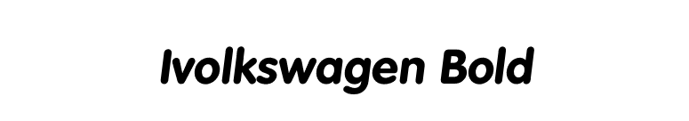 Ivolkswagen Bold font preview
